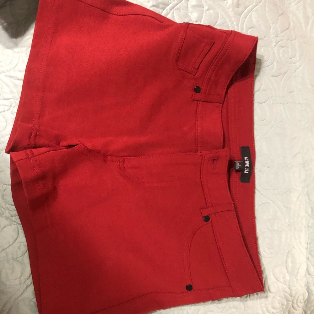 Red shorts